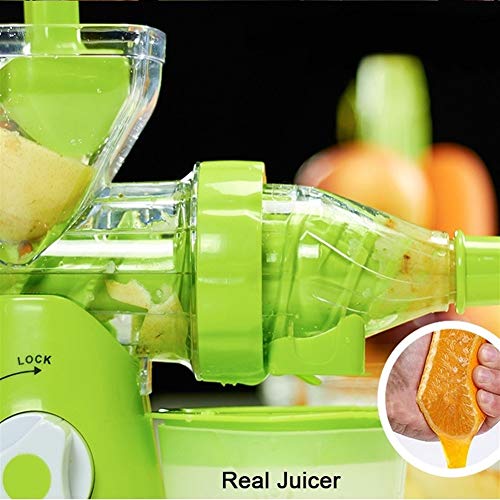 LLTT Manivela Individual Auger Exprimidor Multifuctional Cocina Manual Vegetal de la Fruta Exprimidor Bases de maquinarias de succión con (Color : 1pcs)