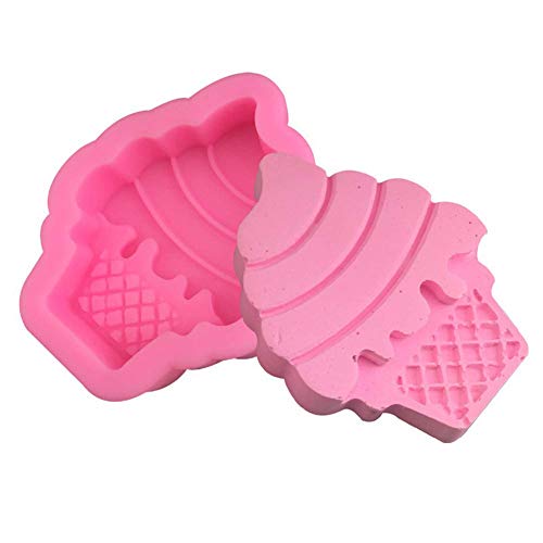 LMZJLU Moldes De Silicona para Tartas, Postre, Helado, Mousse, Fondant, Jabón, Silicona, Molde para Tartas, Chocolate, No Tóxico, Insípido, Fácil De Limpiar (2 Unidades)