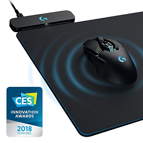 Logitech G Powerplay Alfombrilla de Carga Inalámbrica, Compatible con Ratón Gaming Inalámbrico G PRO/G903/G703/G502 Lightspeed, Negro