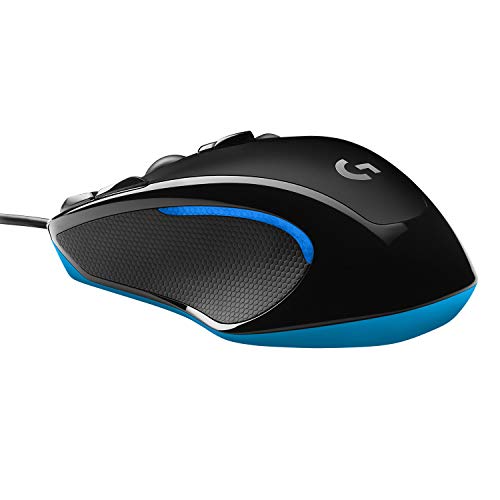 Logitech G300s Ratón Gaming con Cable, Ambidiestro, RGB, Peso Reducido, 9 Botones Programables, Memoria Integrada, PC/Mac ,Negro