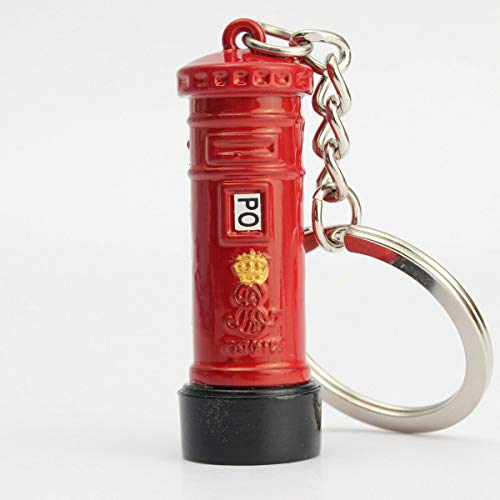 Londres, Tienda de regalos / Metal troquelado Llavero - 3D Post Box Red