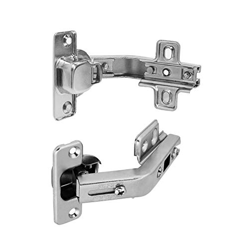 LOOTICH 135 Grado Bisagra de Ángulo para Puertas Plegables Bisagras de Esquina Especial para Puerta de Mueble Armario de Cocina Angular Juego de 4