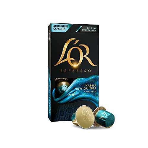 L’OR Origins Espresso Coffee Bundle – Cápsulas de Aluminio Compatibles con Máquinas Nespresso (R)* - 10 paquetes de 10 cápsulas (100 bebidas)