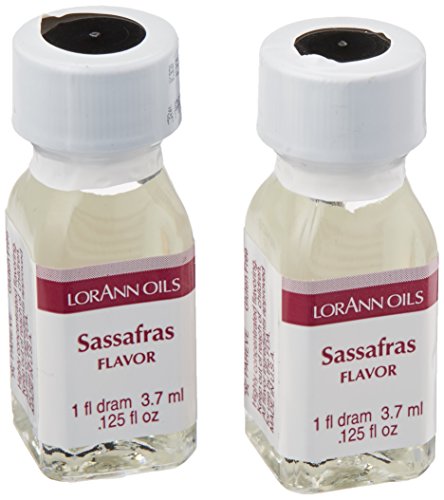 Lorann Oils Aroma Artificial para Hornear, 3,27 ml, 2 Unidades por Paquete, Sassafras