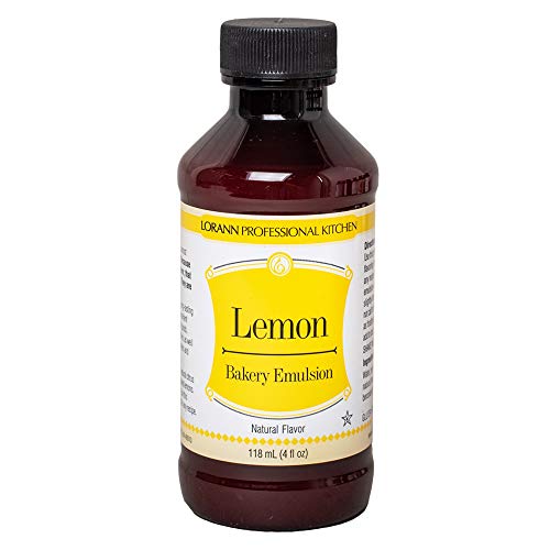 Lorann Oils Emulsión para pasteler&Iacute, Sabor Natural y Artificial, 118,3 ml, limón, Multicolor