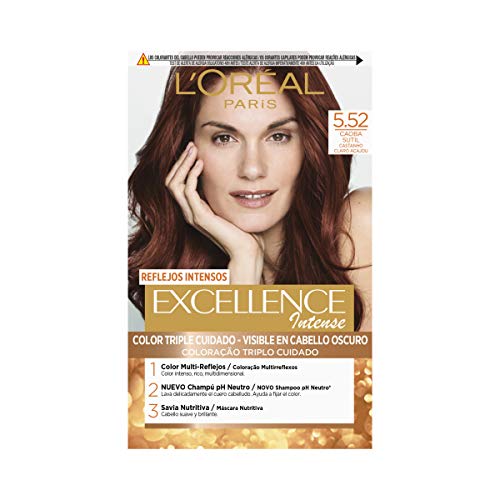 L'Oréal Paris Excellence Intense Coloración, Tono: 5,52 Caoba Sutil