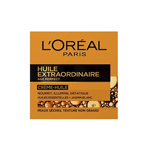 L’Oréal Paris Extraordinary Oil 50ml crema de día Piel seca - Cremas de día (Mujeres, Piel seca, Regenerador, Brillo, Suavizante, Jazmín, Cazuela, Essential oil)