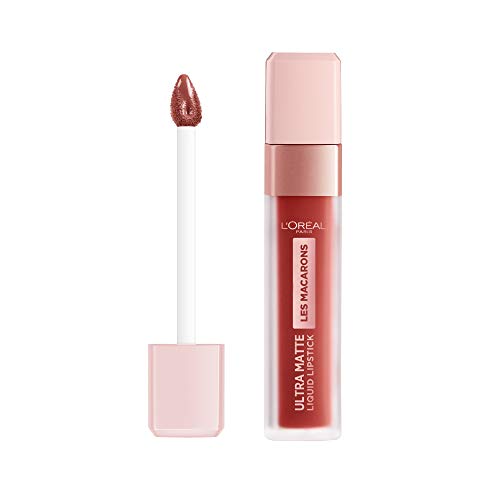 L'Oréal Paris - Les Macarons, Pintalabios Mate Permanente Nude Rosado, Tono 834 Infinite Spice - 7.5 ml