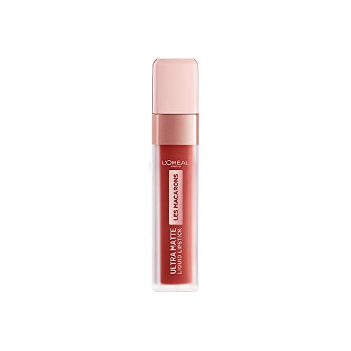 L'Oréal Paris - Les Macarons, Pintalabios Mate Permanente Nude Rosado, Tono 834 Infinite Spice - 7.5 ml