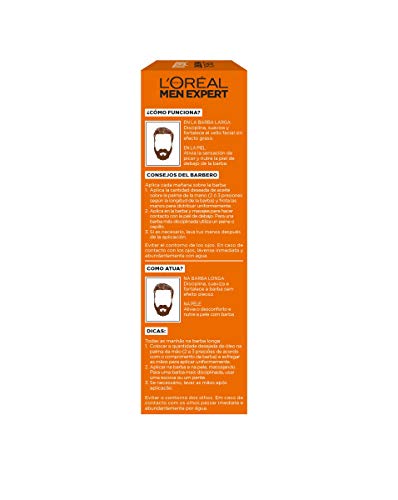 L'Oréal Paris Men Expert - Barber Club Aceite hidratante para barba larga y rostro - 30 ml