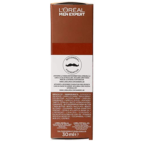 L'Oréal Paris Men Expert - Barber Club Aceite hidratante para barba larga y rostro - 30 ml