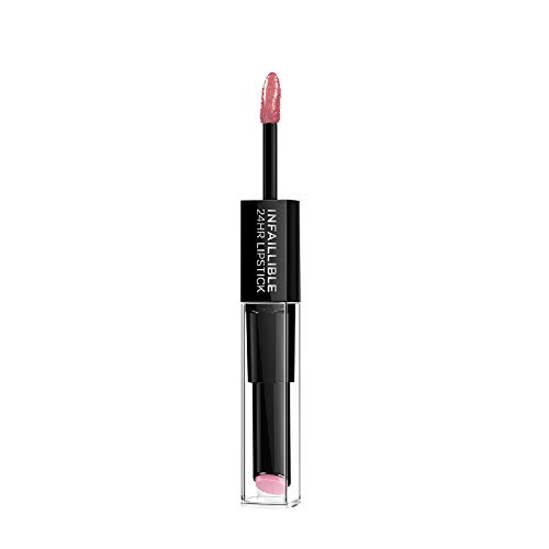 L'Oréal Paris Pintalabios 24H Permanente, Color Rosa 110 Timeless Rose