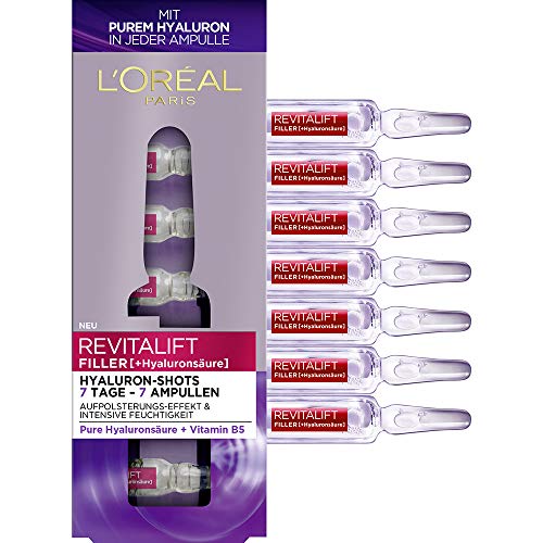 L'Oréal Paris Revitalift Filler - Hidrourón con ácido hialurónico puro, para una hidratación intensa y una piel acolchada, 9,1 ml