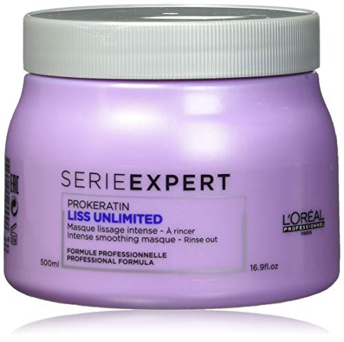 L'Oreal Serie Expert Liss Unlimited, Mascarilla suavizante intenso, 500 ml