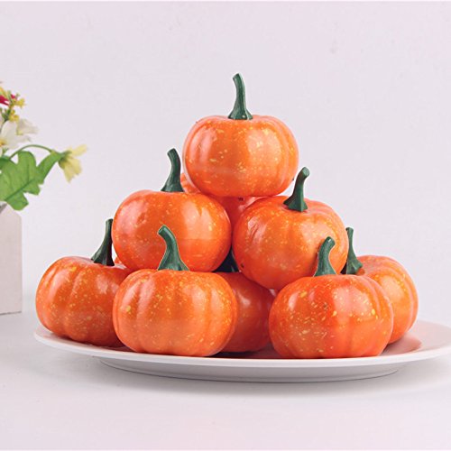 Lorigun Mini Calabazas Artificiales de 3"(80mm) 5Pcs