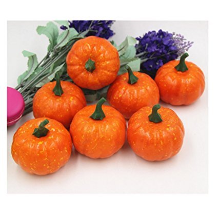 Lorigun Mini Calabazas Artificiales de 3"(80mm) 5Pcs