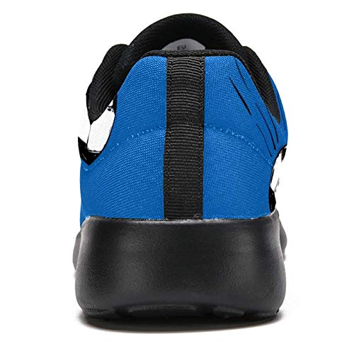 LORVIES - Balón de fútbol con volante, diseño de alas de ángel, zapatillas de deporte para hombre, estilo informal, (multicolor), 44 EU