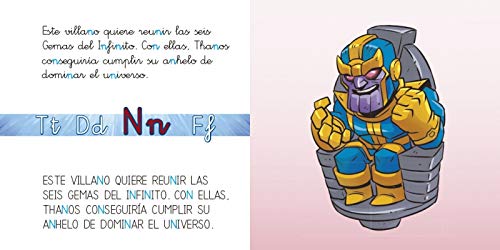 Los Vengadores. Aprende las letras. (Leo con Marvel - Nivel 1 Plus): a,e,i,o,u / t,d,n,f