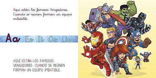 Los Vengadores. Aprende las letras. (Leo con Marvel - Nivel 1 Plus): a,e,i,o,u / t,d,n,f