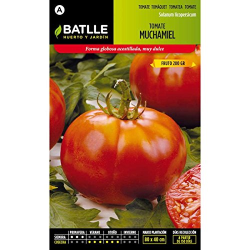 Lote de 5 sobres de semillas Batlle (Tomate, Pimiento Rojo y Verde, Calabacin y Berenjena)