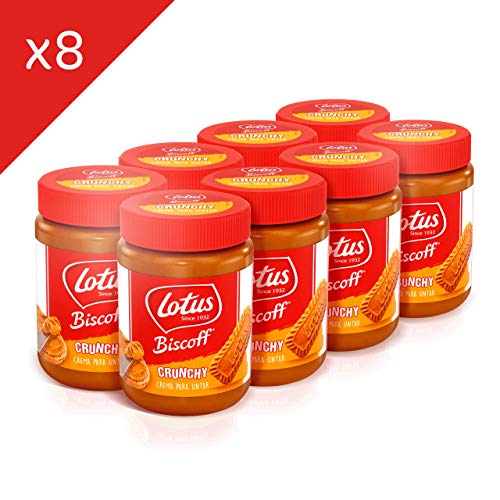 Lotus Biscoff Crema De Untar De Galleta Caramelizada Con Trocitos De Galleta Lotus Biscoff (8 Tarros De 380G) 3040 g