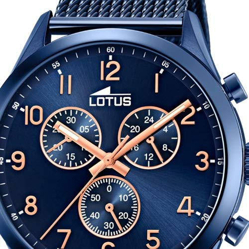 Lotus Reloj Cronógrafo para Hombre de Cuarzo con Correa en Acero Inoxidable 18638/1