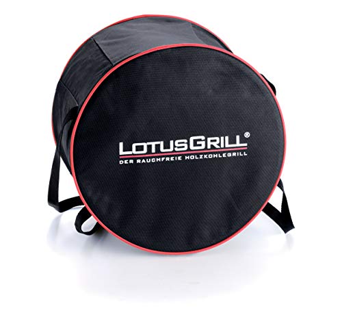 LotusGrill G-RO-34 - Barbacoa de carbón sin humo 35 x 26 x 23.4 , color rojo