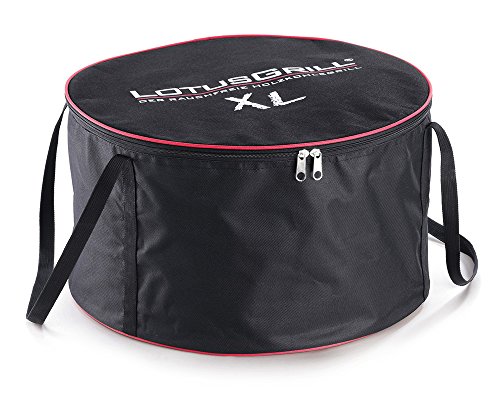 LotusGrill G-RO-435 - Barbacoa de carbón sin humo XL 43.5 x 43.5 x 29.5 , color rojo