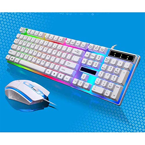 LQH Teclado inalámbrico, Teclado inalámbrico y ratón, Teclado inalámbrico de Juegos, Teclado inalámbrico Combo de ratón, Diseño Delgado, Ligero y Ultra Thin Teclado inalámbrico (Color : Black)