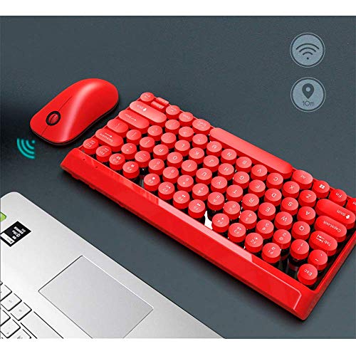 LQH Teclado Teclado Ordinaria del ratón del Ordenador Teclado Teclado for Juegos Multimedia inalámbrico de Teclado y ratón robótico diseño Delgado Teclado inalámbrico Negro Ultra-Delgada Ligera