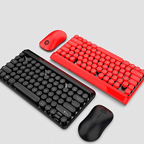 LQH Teclado Teclado Ordinaria del ratón del Ordenador Teclado Teclado for Juegos Multimedia inalámbrico de Teclado y ratón robótico diseño Delgado Teclado inalámbrico Negro Ultra-Delgada Ligera