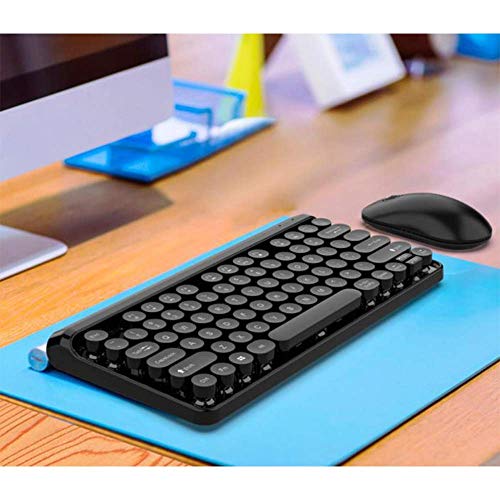 LQH Teclado Teclado Ordinaria del ratón del Ordenador Teclado Teclado for Juegos Multimedia inalámbrico de Teclado y ratón robótico diseño Delgado Teclado inalámbrico Negro Ultra-Delgada Ligera