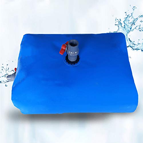 LSXIAO Contenedor De Agua Portátil, Grande Portador De Almacenamiento De Agua, con Grifo Y Tapón De Cierre, para Acampar Al Aire Libre, Riego De Jardinería (Color : Blue, Size : 600L/1.5x0.9x0.45M)