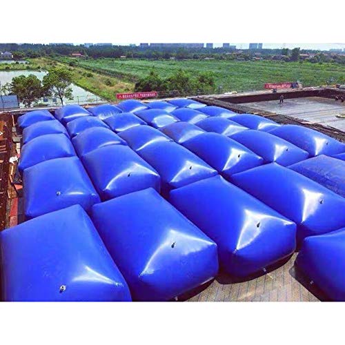 LSXIAO Contenedor De Agua Portátil, Grande Portador De Almacenamiento De Agua, con Grifo Y Tapón De Cierre, para Acampar Al Aire Libre, Riego De Jardinería (Color : Blue, Size : 600L/1.5x0.9x0.45M)