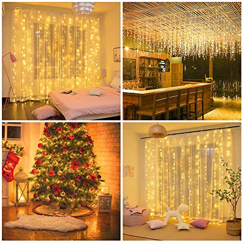 Luces de Hadas, 23M 200 LED Cadena de Luces con Enchufe, Guirnalda Luces IP44 Impermeable con 8 Modos, Guirnaldas Luminosas Decorativas para Exterior y Interior, Navidad, Jardín, Casas, Boda, Fiestas