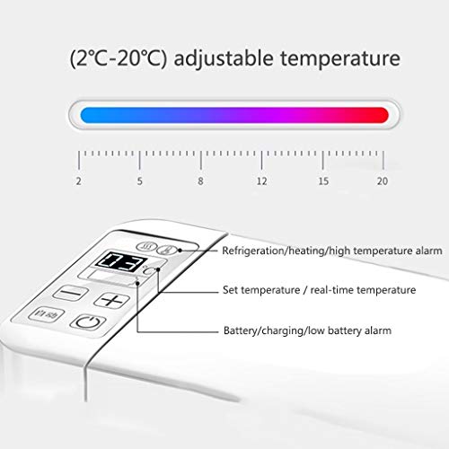 LUCKY Portátil de Insulina, Caja de Refrigerador de Insulina Semiconductor Refrigerador de Coche for Automóvil Viaje,Hogar Temperatura Constante(2-8℃) con batería de Litio * 1 (Size : A(No Battery))