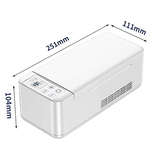 LUCKY Refrigerada De Insulina Portátil De Gran Capacidad con batería de Litio * 1, 2-20 °C Coche Interferón Refrigerador Mini Refrigerador Refrigerador, Camping (Size : A(No Battery))