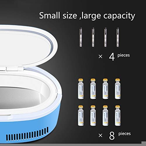 LUCKY Refrigerador de refrigerador de insulina con batería de Litio * 2 con Sistema avanzado de Control de Temperatura - Caja portátil for enfriadores for automóviles, Viajes, hogar