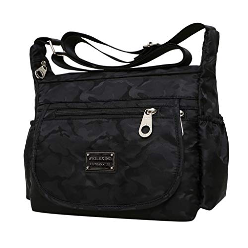 Luckycat Mujer de Bolsos de Moda Impermeable Mochilas Bolsas de Viaje Bolso Bandolera Sport Messenger Bag Bolsos Baratos Mano para Tablet Escolares Nylon