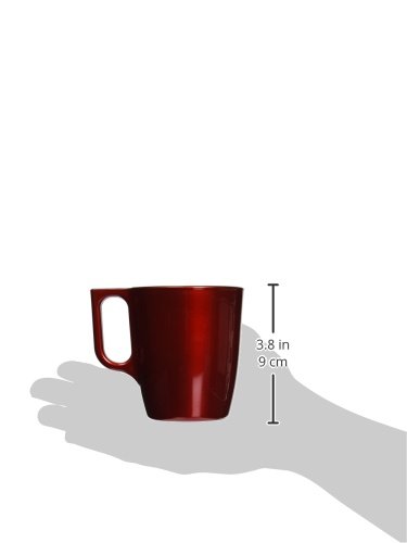 Luminarc Flashy Breakfast J1121- Taza/vaso (Solo, Rojo, Vidrio), color rojo, 1 unidad