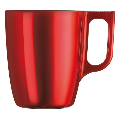 Luminarc Flashy Breakfast J1121- Taza/vaso (Solo, Rojo, Vidrio), color rojo, 1 unidad