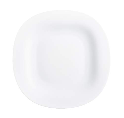 Luminarc Neo Carine Vajilla de vidrio opal para 6 personas, 18 piezas, extra resistente, Blanco, Nuevo modelo