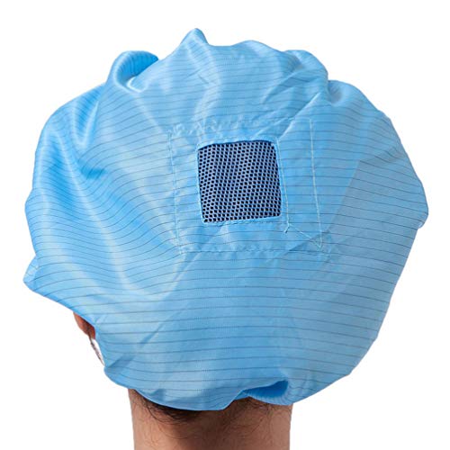 LUOEM 4 Piezas Gorro de Chef Cocina Gorro de Cocina Comida Gorro Elástico Servicio Reutilizable Restaurante Ventilación Gorro de Trabajo Gorro de Catering Azul