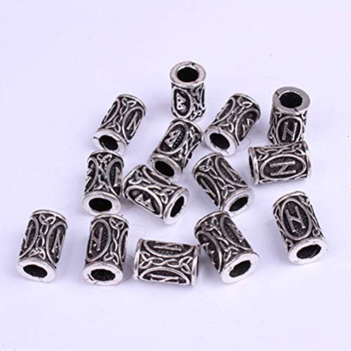 Lurrose 31pcs Vintage Hair Tube Beads Metal Dreadlocks Cabello puños trenzas de la joyería de accesorios de pelo