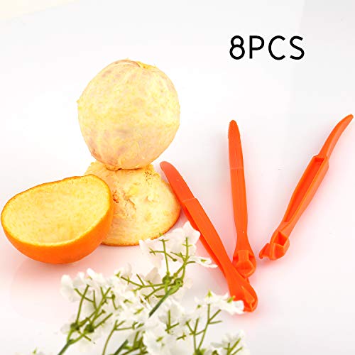 LUTER 8 Piezas Pelador de Naranja Plástico Cortador Gadget de Cocina para Naranja Aguacate