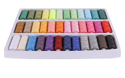 Luxbon 36 Hilos de Coser de Colors Surtidas 250 Yardas Poliéster Conjunto de Hilos Costura para Bordado Tejido, Costura a Mano, Maquina Coser