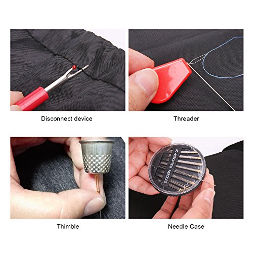 Luxebell Kit de Costura 92 De Coser Accesorios Portátil Casa De Coser Conjunto para Adulto Chicas Mini Casa Costura Caja para Viajes a Domicilio y Uso de Emergencia