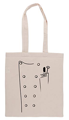 Luxogo Cocineros Capa Bolsa De Compras Groceries Beige Shopping Bag