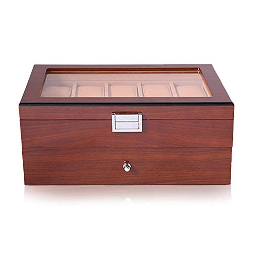 LUYIYI 20 Serie de Relojes Almacenamiento y exhibición Caja de Reloj de Madera Caja de Almacenamiento Caja