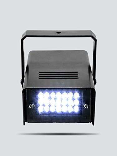 Luz estroboscópica ENUOLI mini LED Color Blanco con 24 LEDs super brillantes Control de velocidad variable para los clubes de Navidad del efecto de etapa Luz del disco de DJ Bares Partes de Hallowee